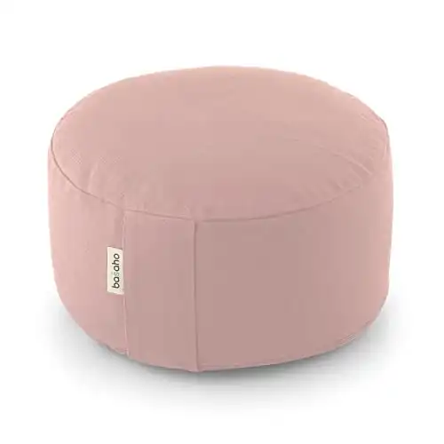 Certified Organic Cotton pink Meditation Cushion