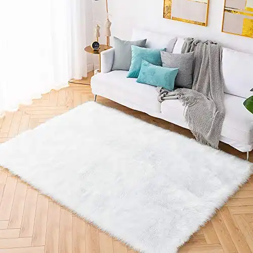 Luxury Soft Faux Sheepskin Fur Rug