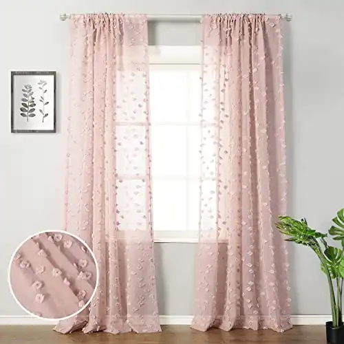 Gorgeous Light Filtering Semi-Sheer Curtains