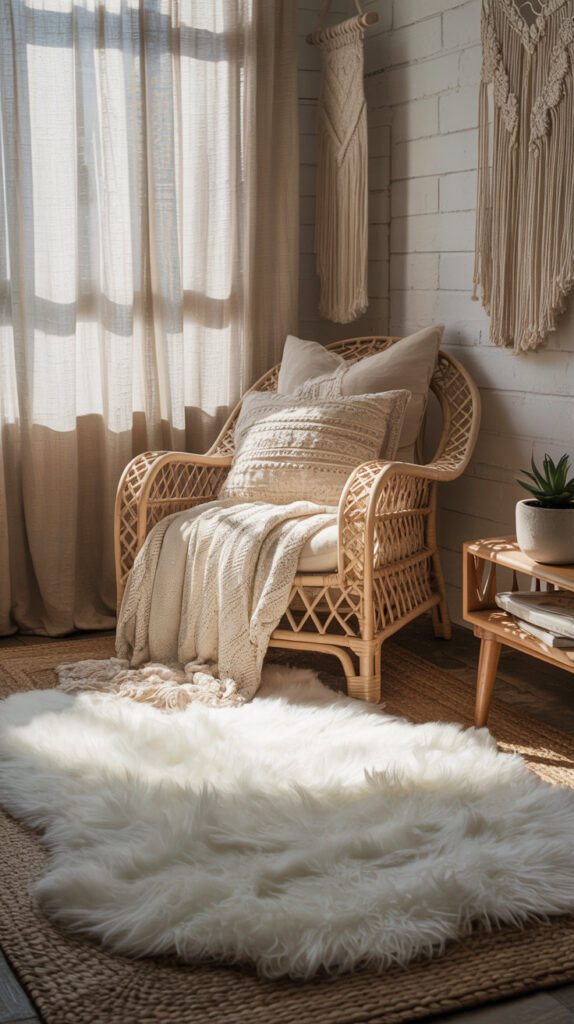 cozy boho bedroom25