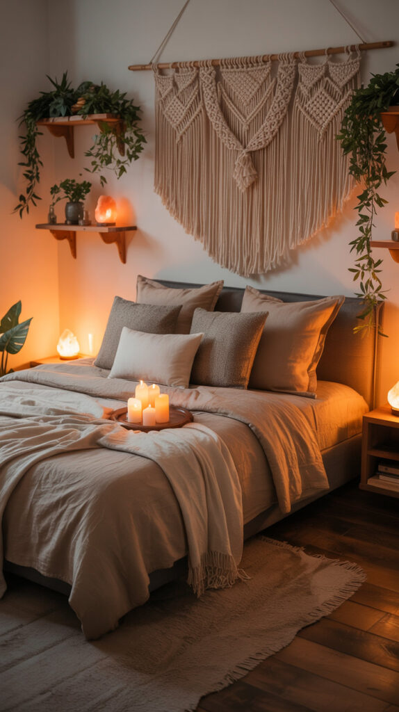 cozy boho bedroom31