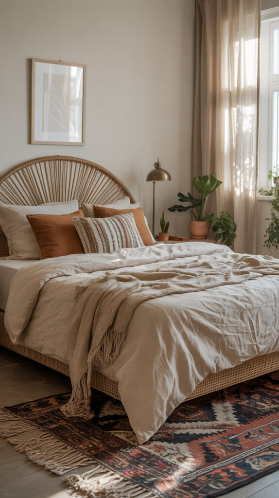 cozy boho bedroom42
