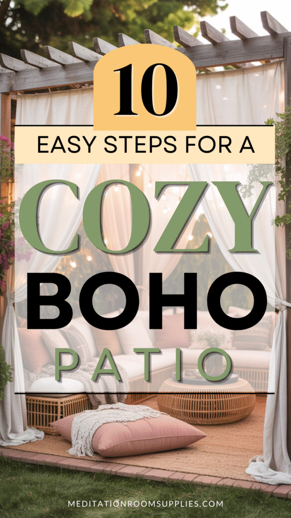 10 easy steps for a cozy boho patio