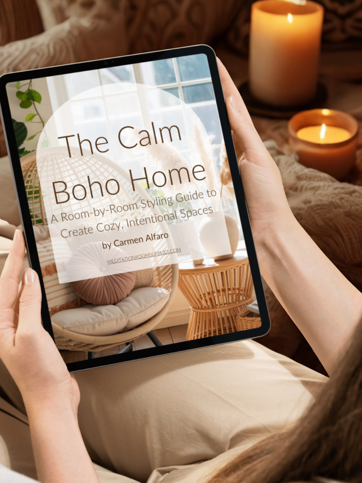 Calm Boho Home On Ipad