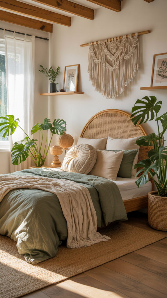 boho chic bedroom38