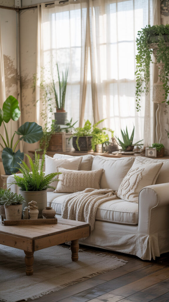 boho living room50