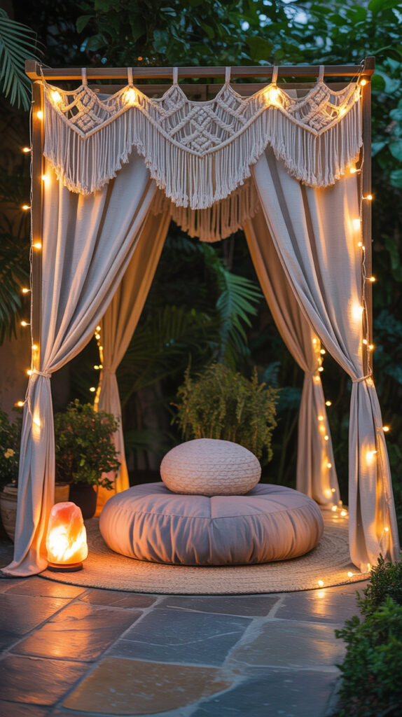 outdoor meditation space ideas30