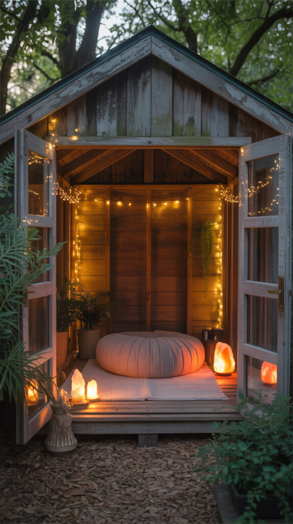 outdoor meditation space ideas33